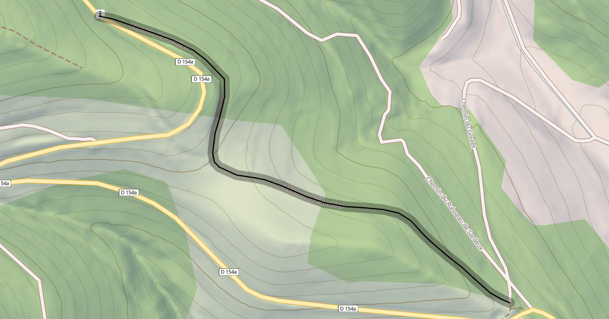 Map preview of Chemin du Soulier