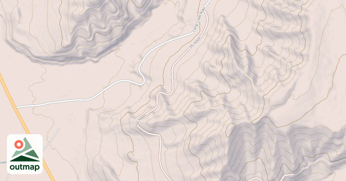 Map of CAMP SAW SPUR