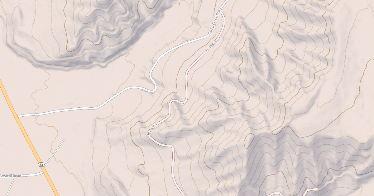 Map preview of CAMP SAW SPUR