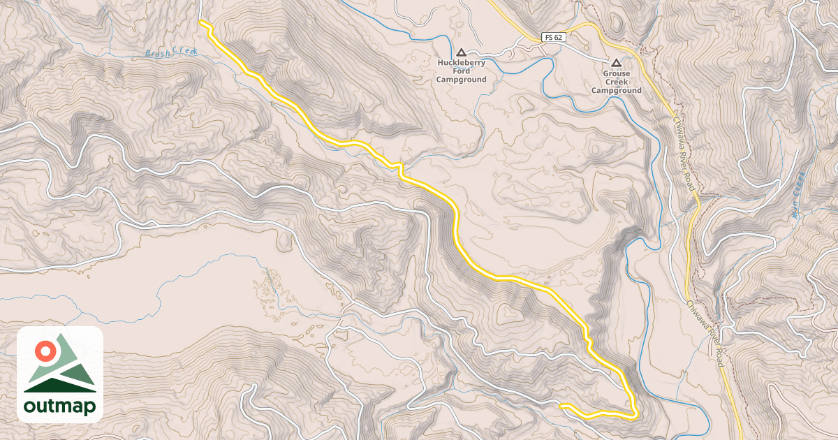 Map of West Chiwawa Road