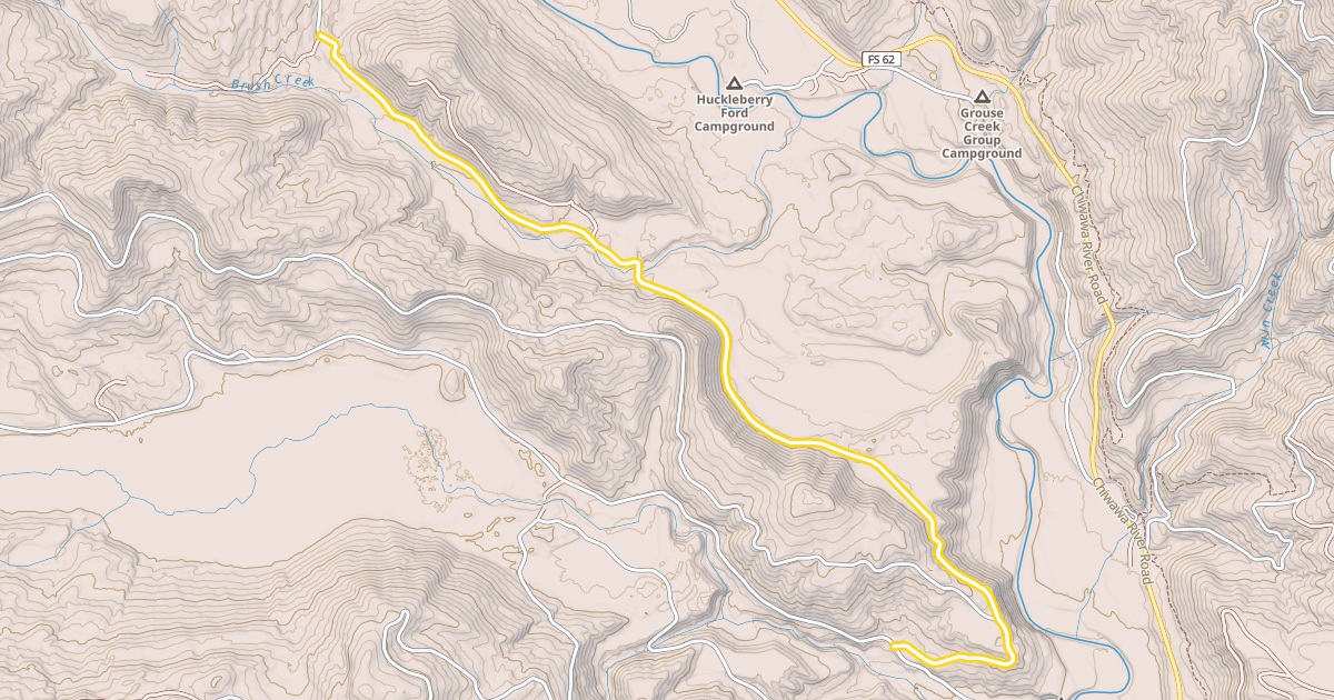 Map preview of West Chiwawa Road