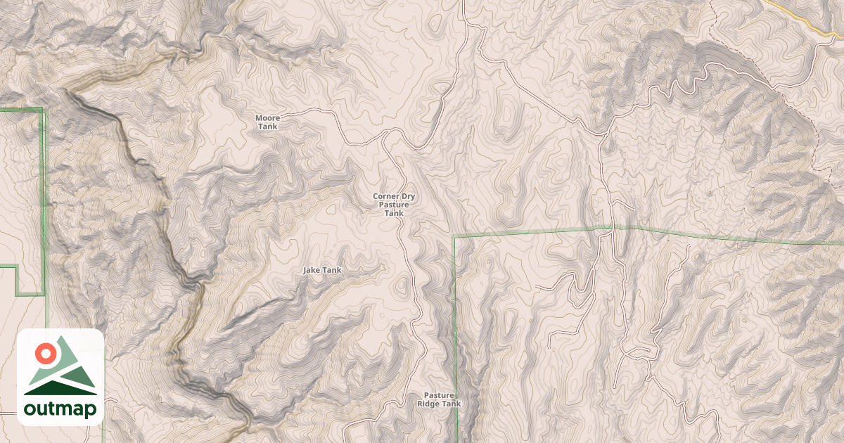 Map of PASTURE RIDGE