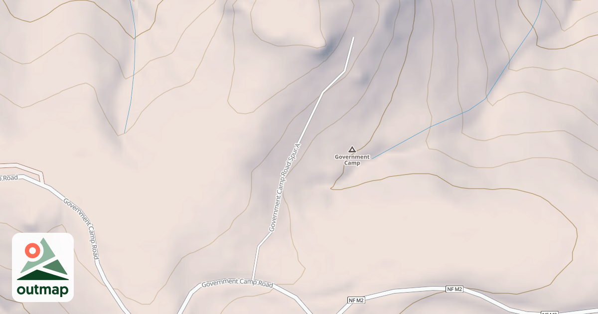 Map of GOVERNMENT CAMP SPUR A