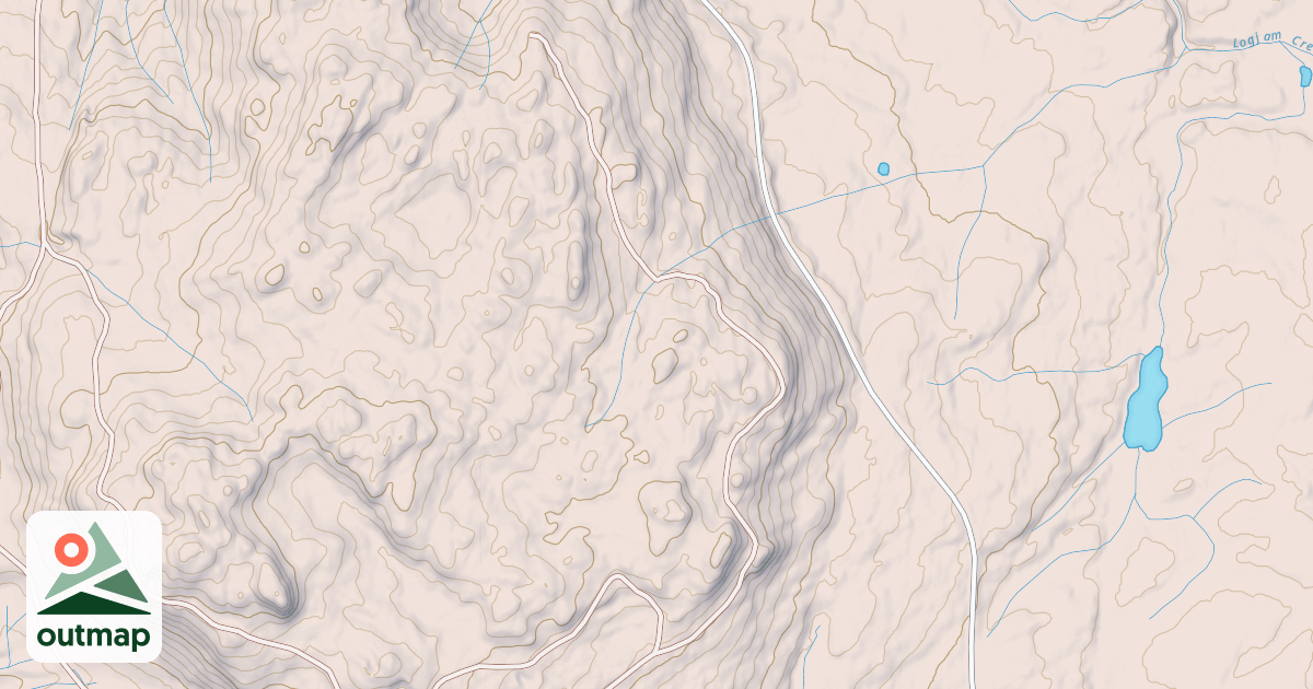 Map of Burkes Knob Hill