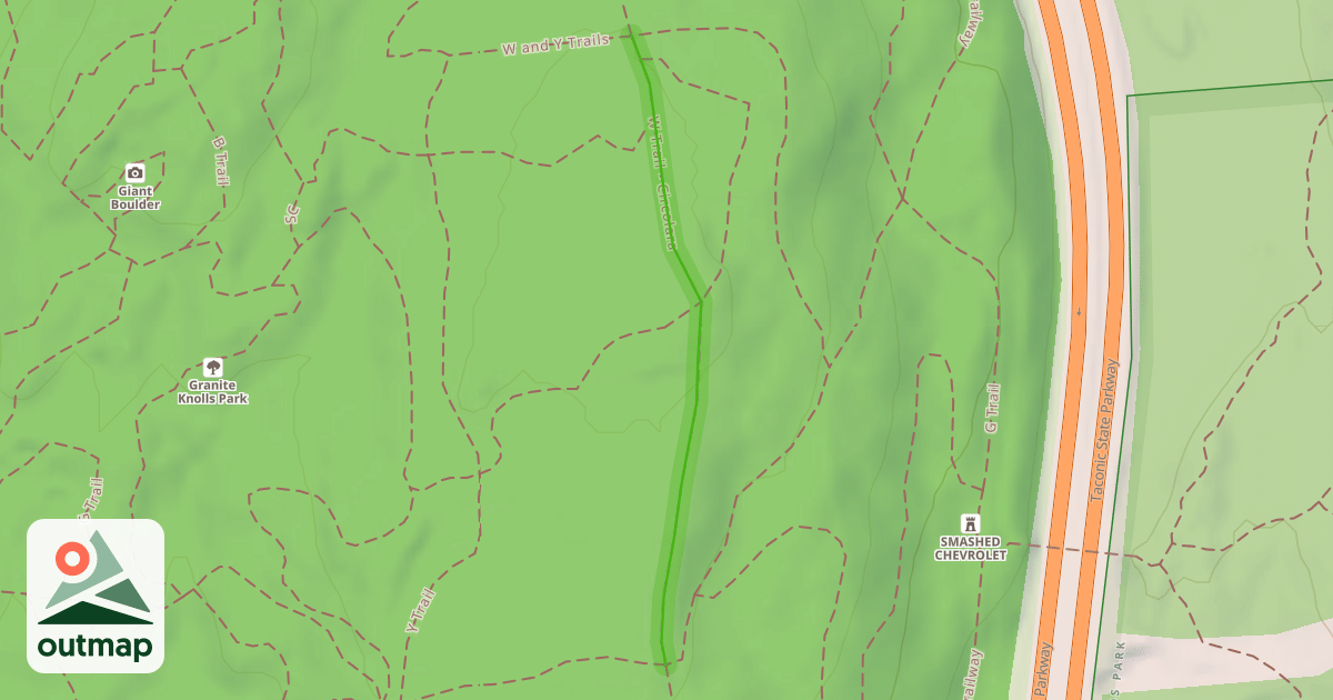 Map of W Trail - Circolara