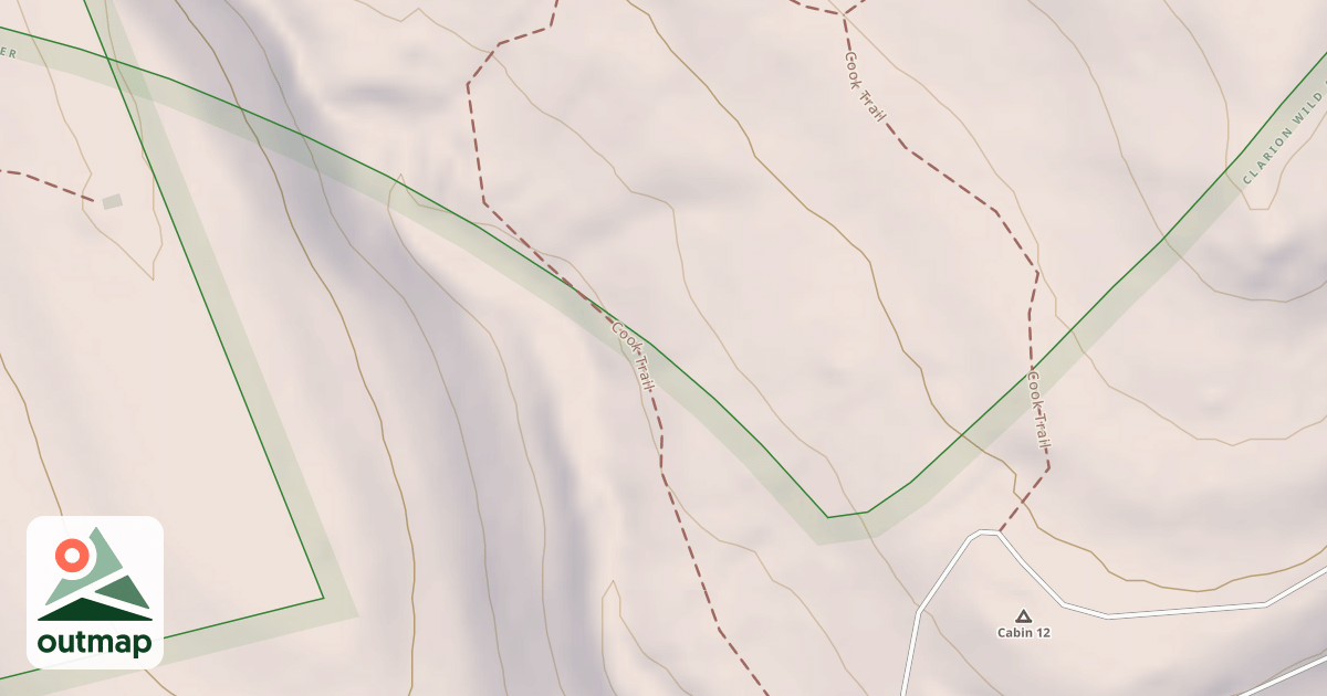Map of Cook Forest State Park Trails