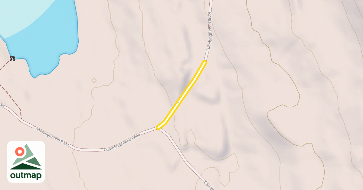 Map of Cummings Pond Road