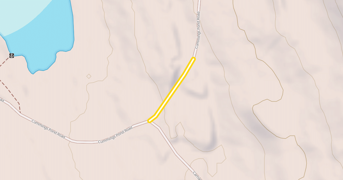 Map preview of Cummings Pond Road