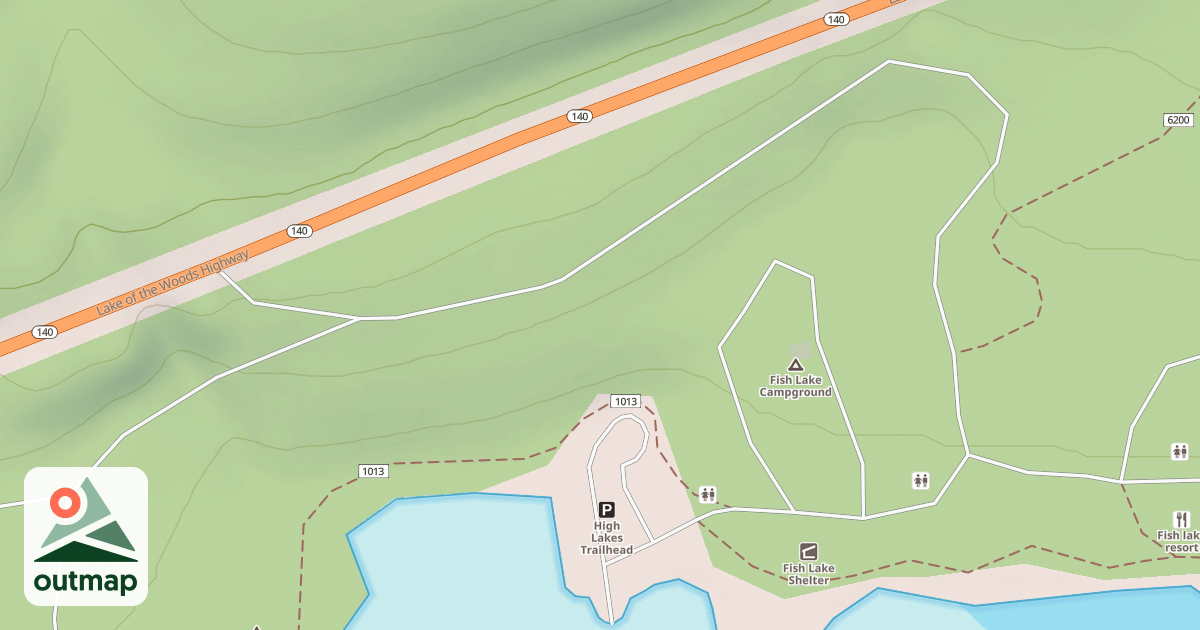 Map of FISH LAKE CAMPGROUND