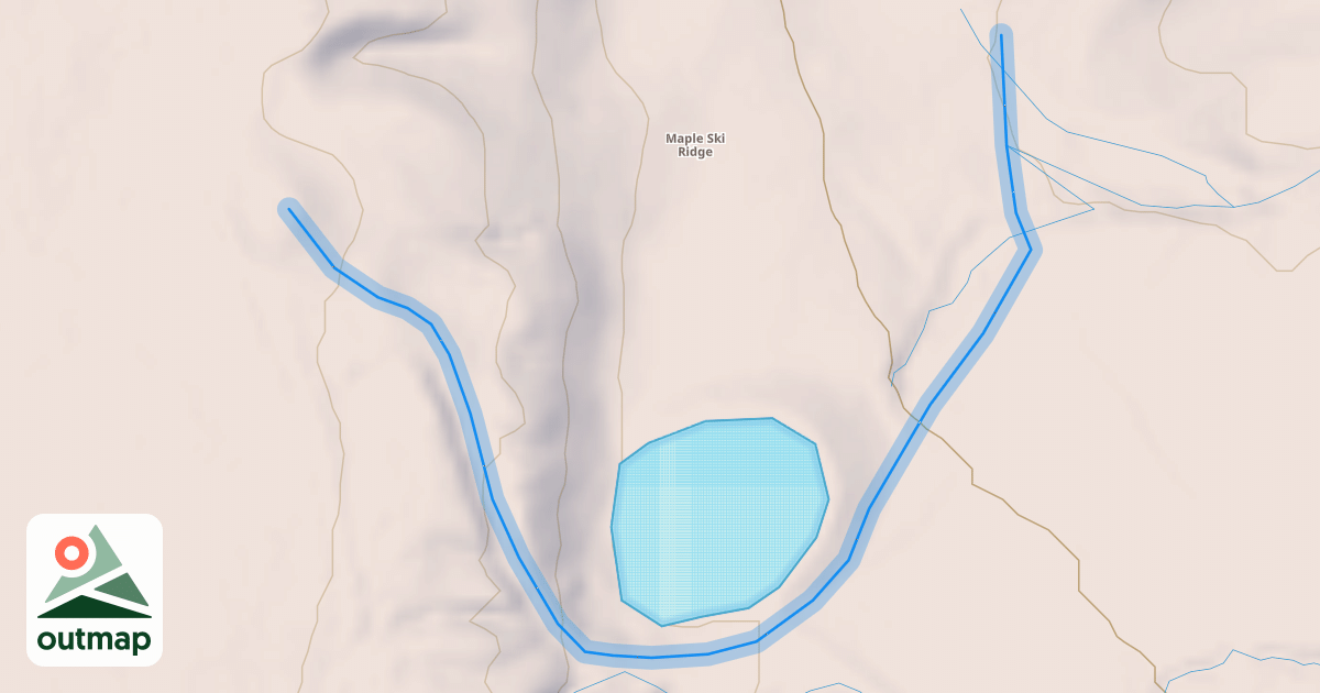 Map of Turkey Run