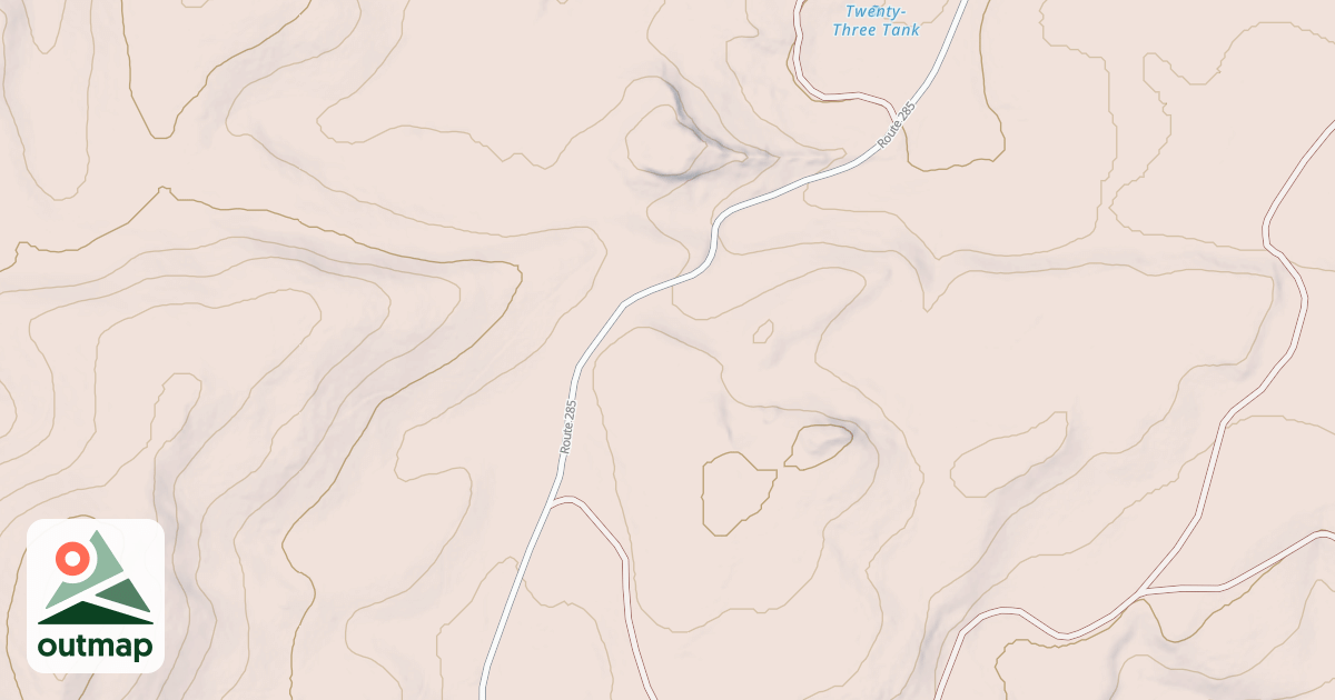 Map of NORTH FORK TS.