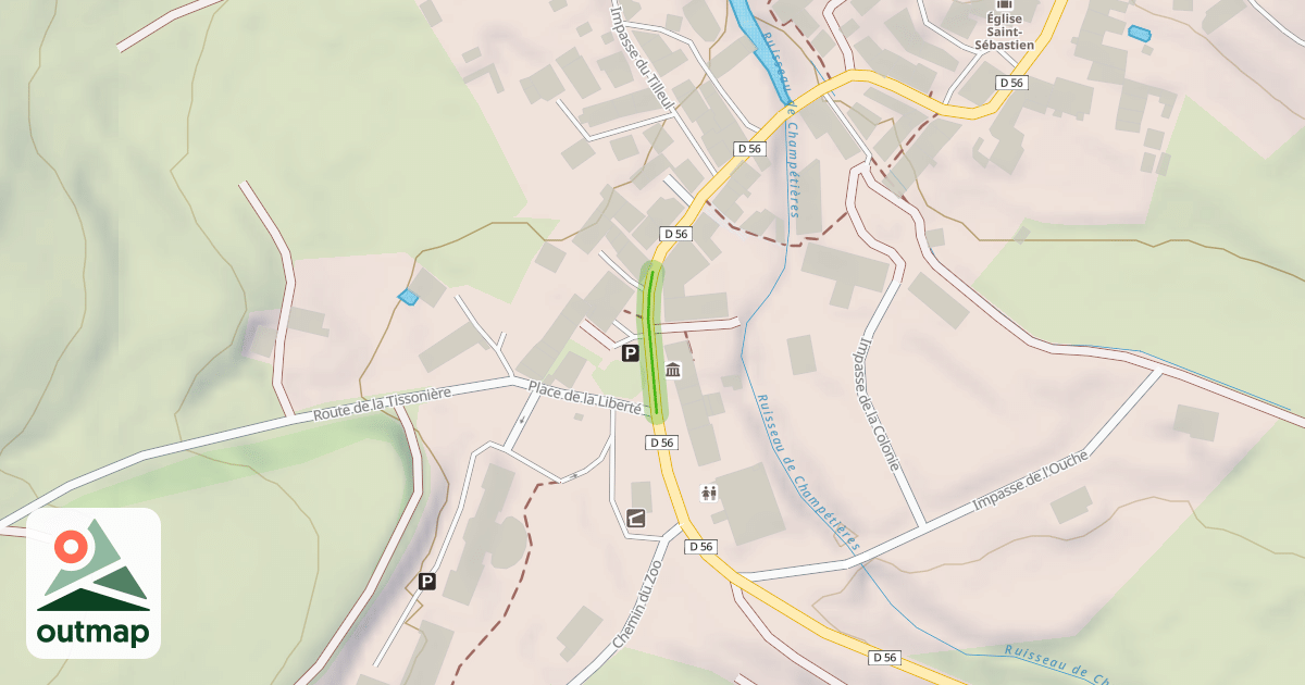 Map of Route Gaspard des Montagnes