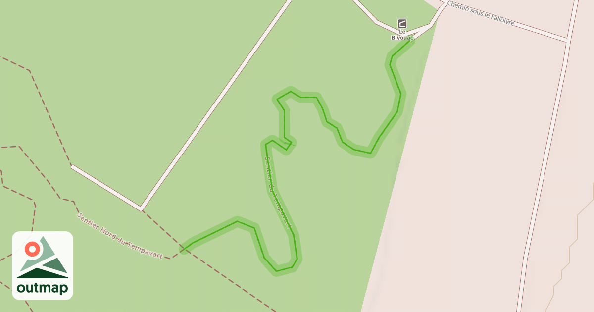 Map of Sentier du Tempavart