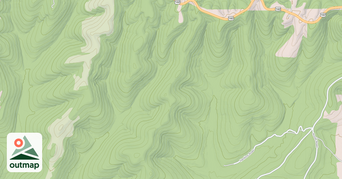 Map of MILL TRAIL RIDGE