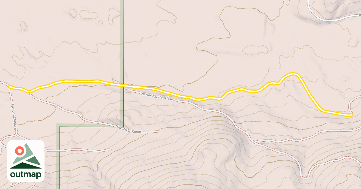 Map of Upper Packers Meadow Road