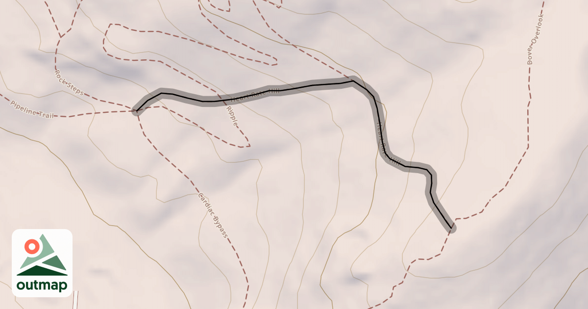 Map of Heart Rate Hill