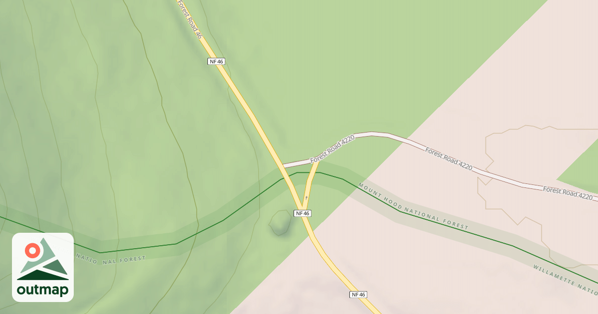 Map of SKYLINE RD/OLALLIE LAKE N.S.A.