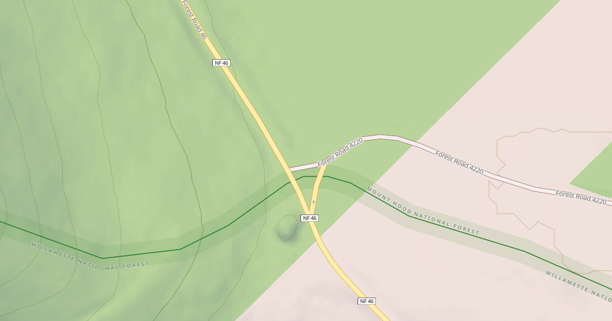 Map preview of SKYLINE RD/OLALLIE LAKE N.S.A.