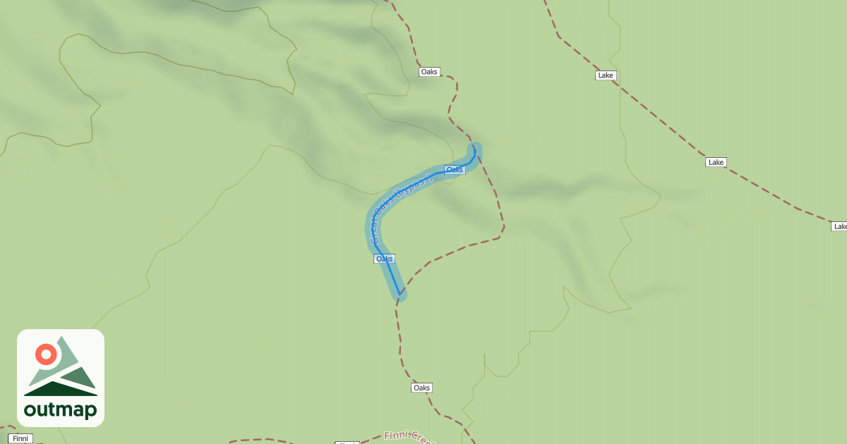 Map of Great Oaks (Not Gnarly)