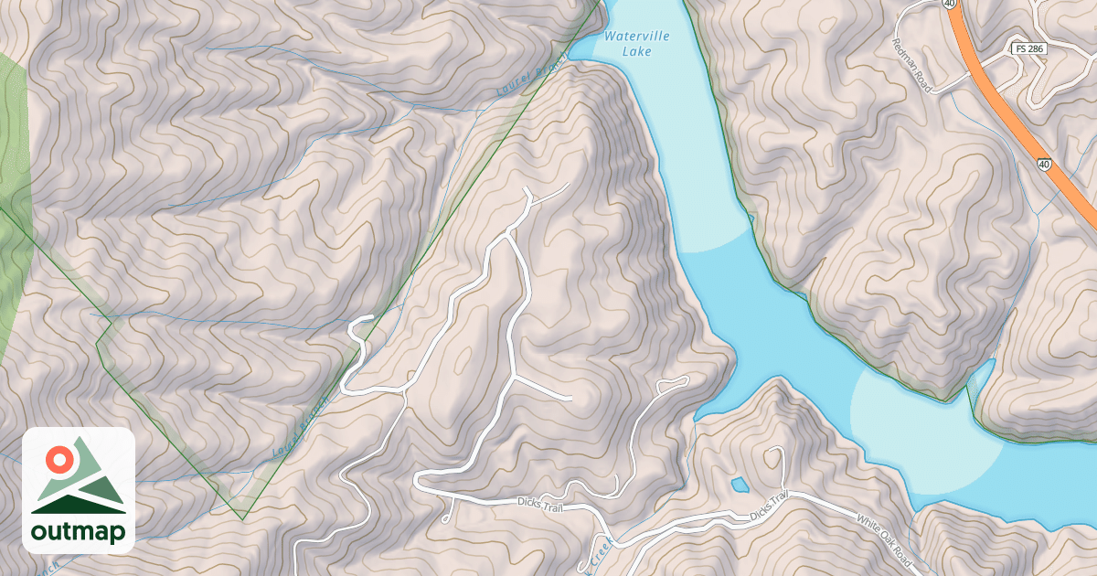 Map of CATALOOCHEE