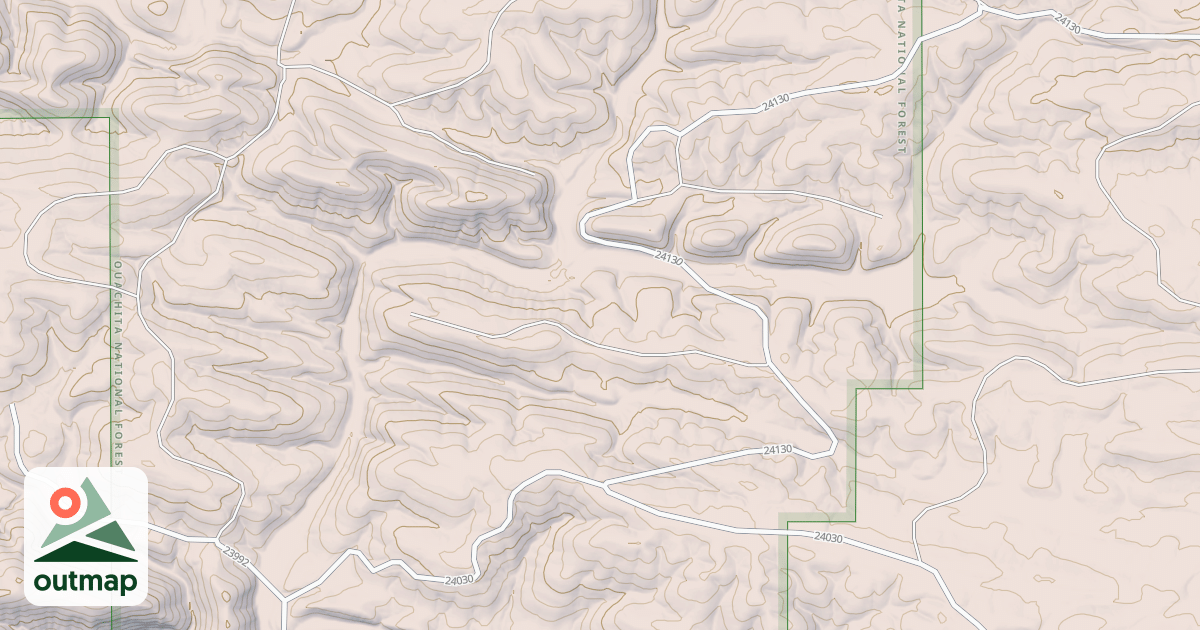 Map of USFS Motor Vehicle Use Map Roads {B1306808-2592-4AB3-A4C4-4A3B2F89BAFD}