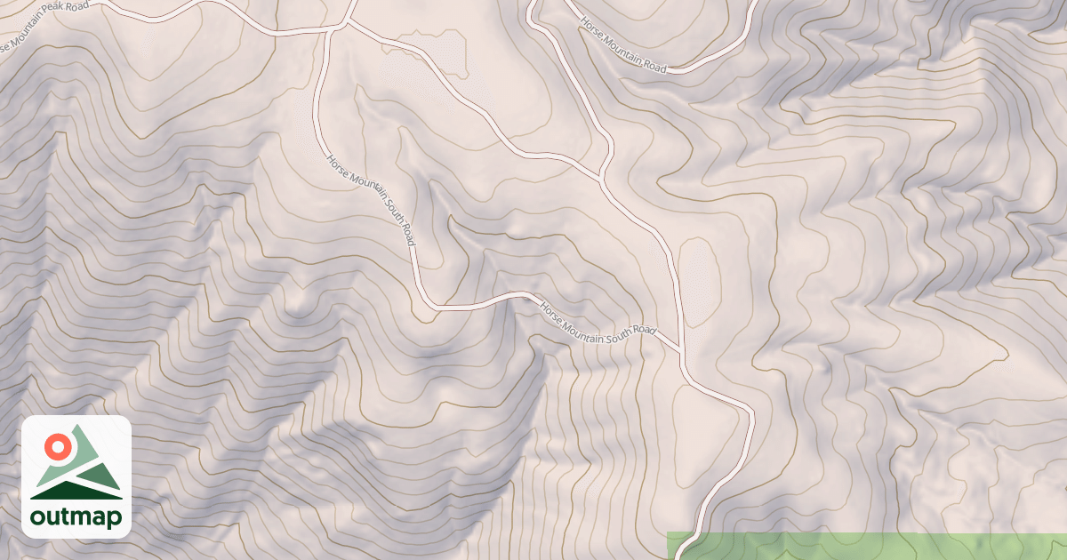 Map of HORSE MTN. SOUTH