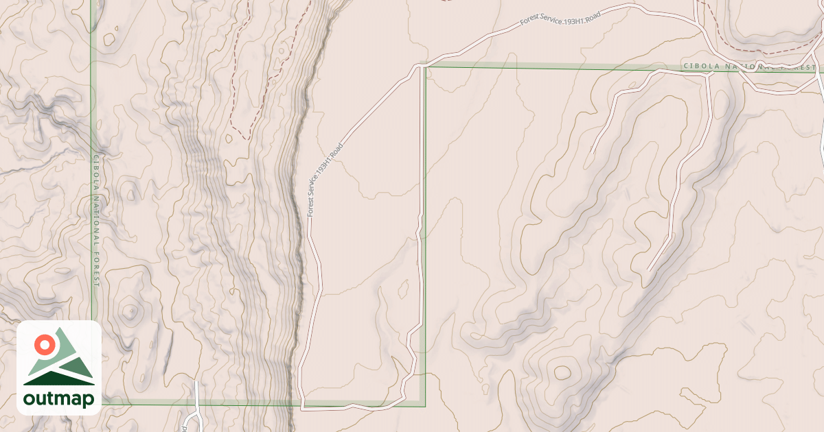 Map of USFS National Forest System Roads {190D1188-C31D-405D-B1B0-7D29198F2F1A}
