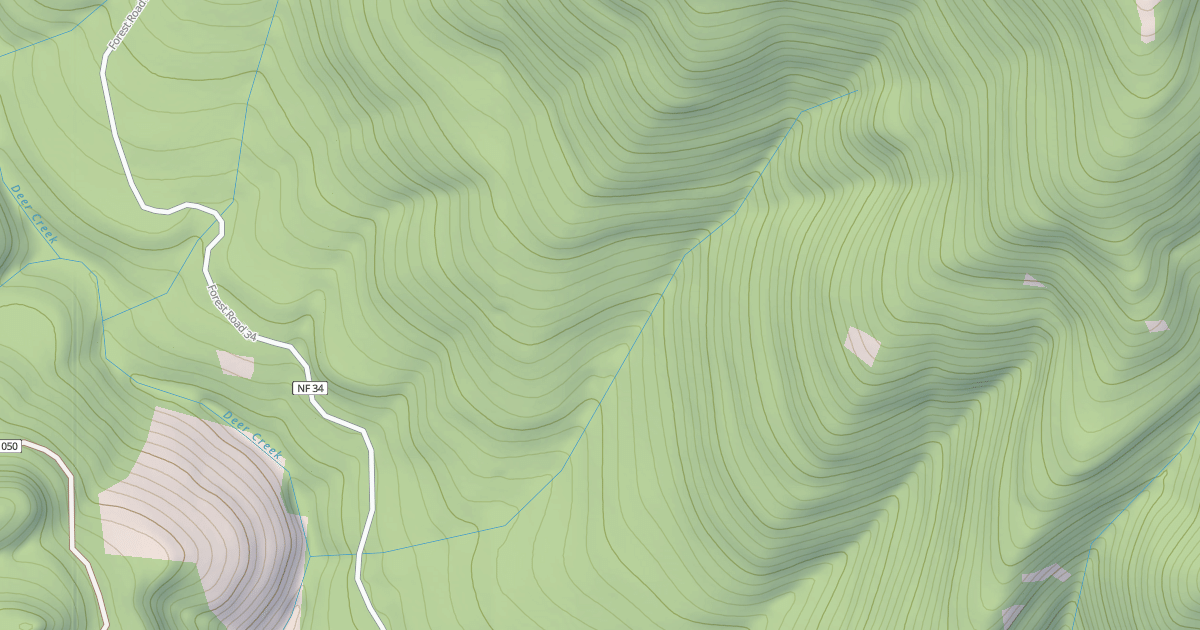 Map preview of CALAPOOYA SW - UPPER DEER TS'S