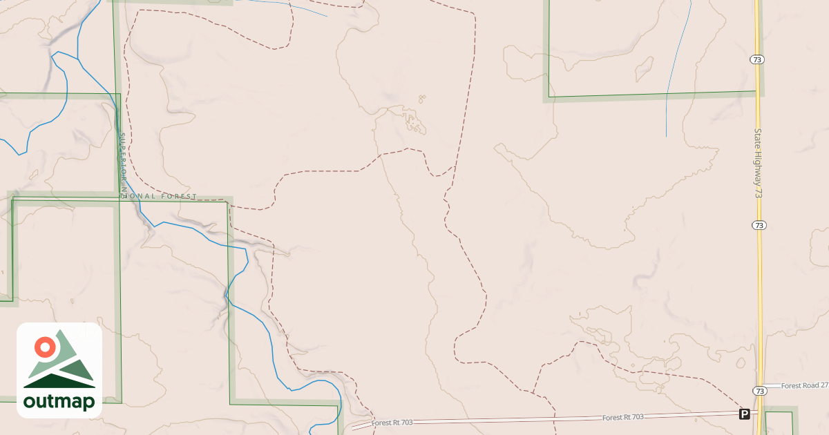 Map of EAST BRANCH STURGEON RIVER