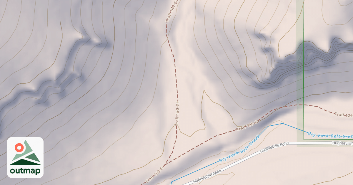 Map of DRY FORK DISPERSED G1