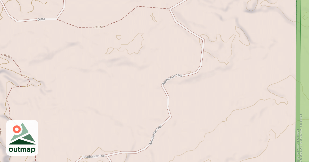 Map of Straight Arrows Trail