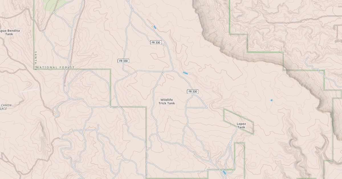 Map preview of USFS National Forest System Roads {63985D89-92DC-448A-8D83-162268C15D56}