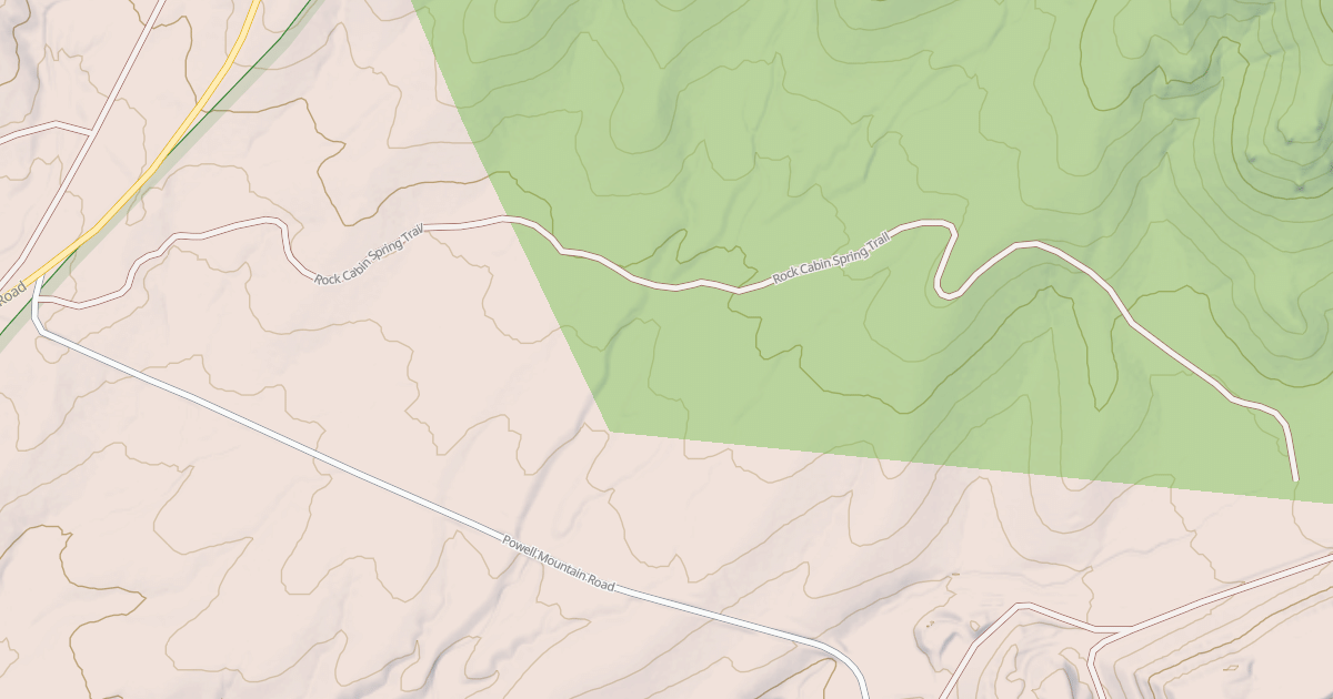 Map preview of ROCK CABIN SPRING