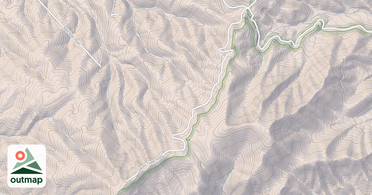 Map of WAUCHEESI MTN.