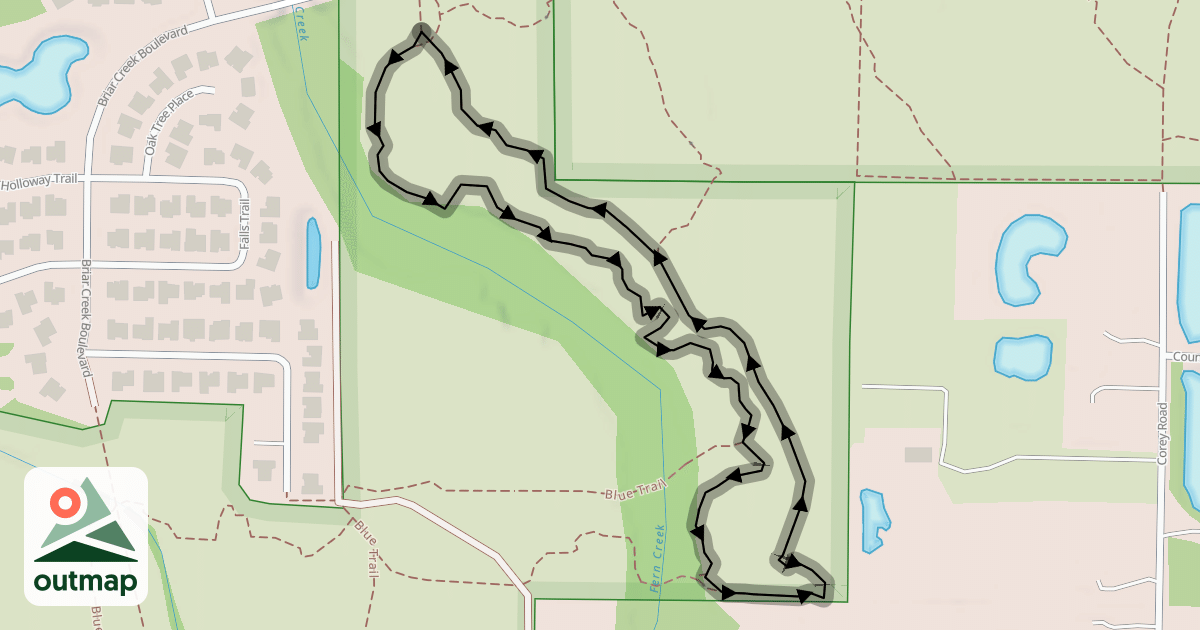 Map of Red Trail
