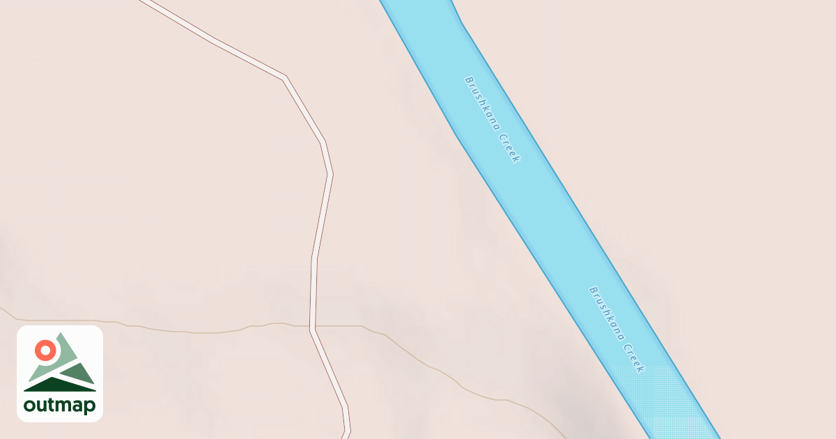 Map of Brushkana Creek