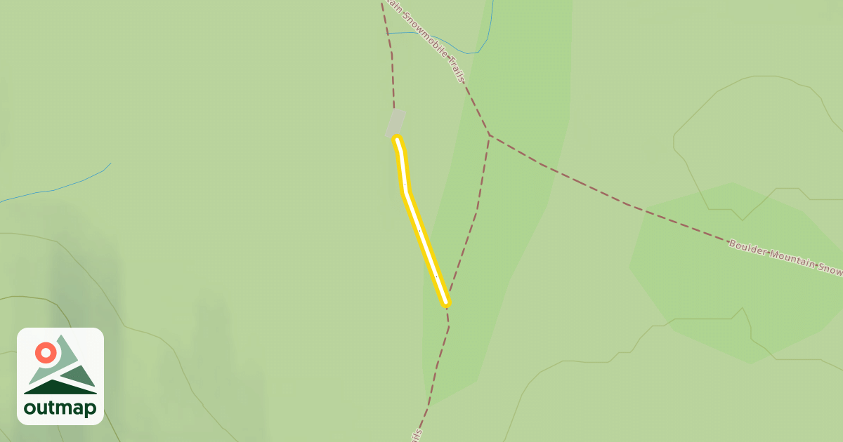 Map of Boulder Mountain Snowmobile Trails