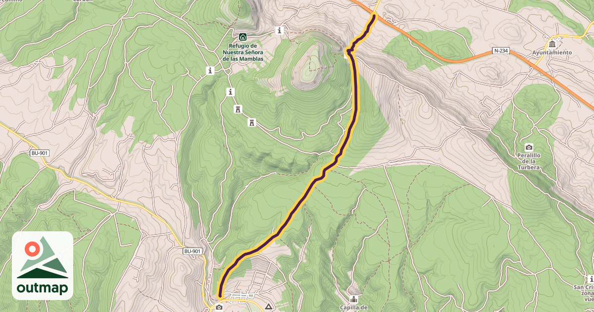 Map of Camino a Quintana de las Viñas