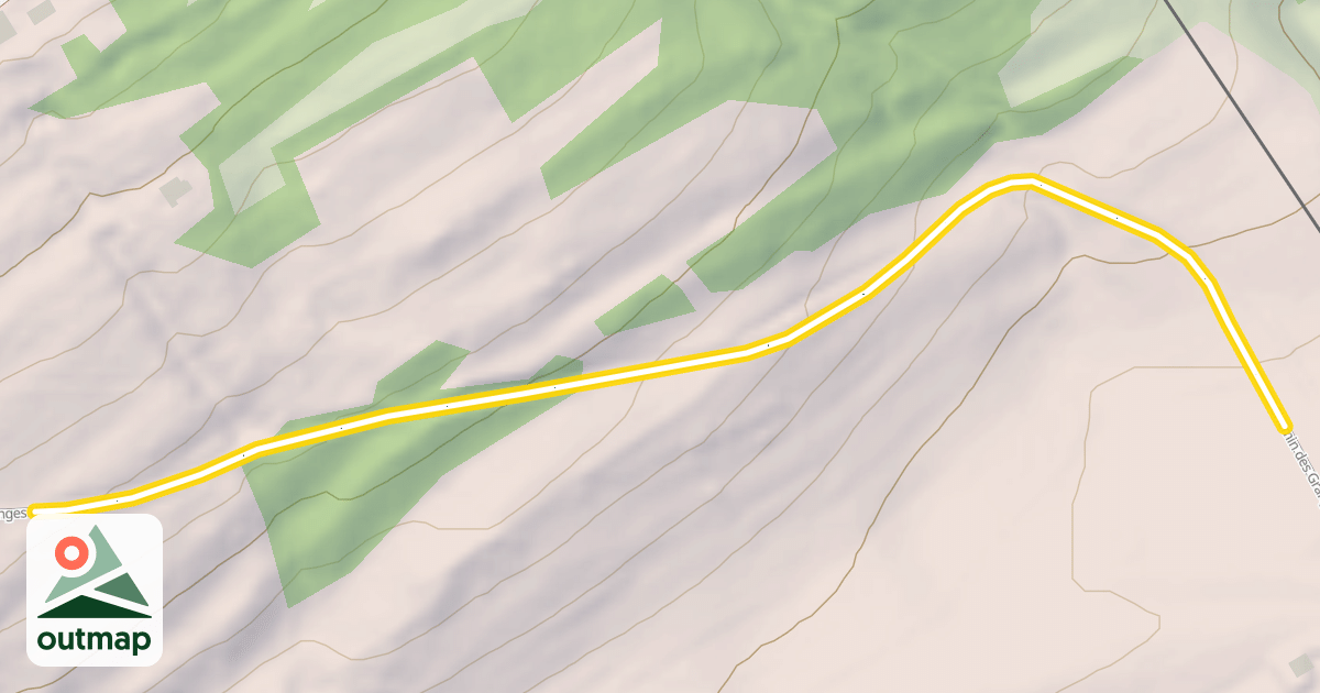 Map of Chemin des Granges d'Agneau