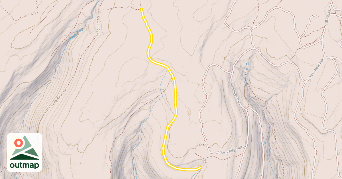Map of Cherry Ridge Trail