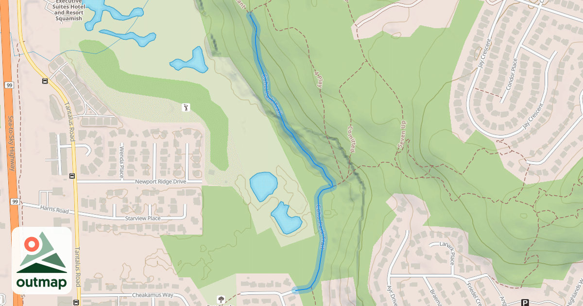 Map of Coho Park Trail