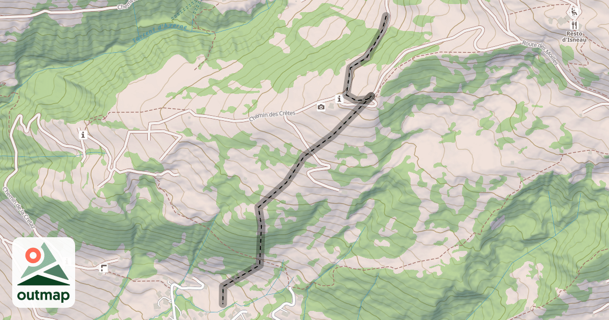 Map of (abandonné) piste
