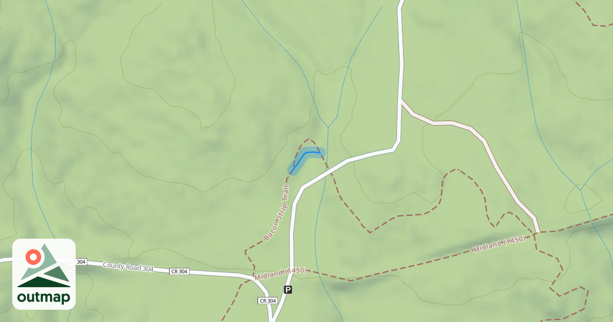 Map of Bacon Strip Trail