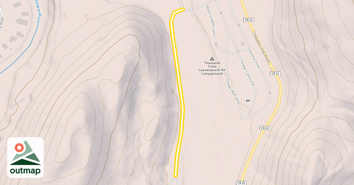 Map of Clear Creek Loop