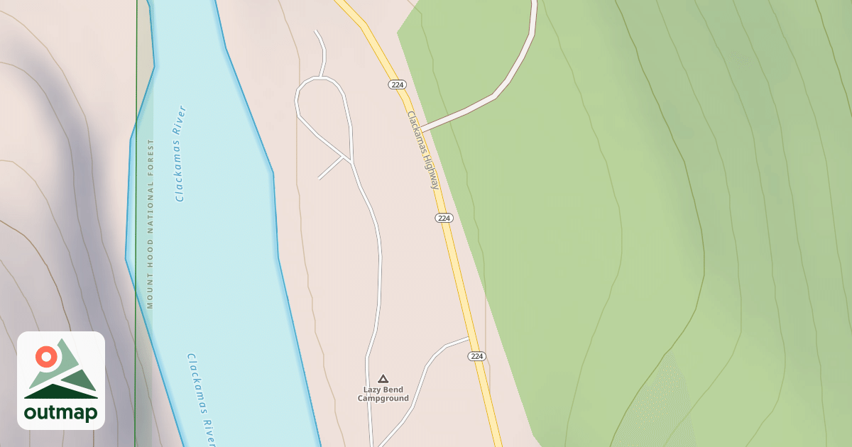 Map of LAZY BEND CG ENTRANCE