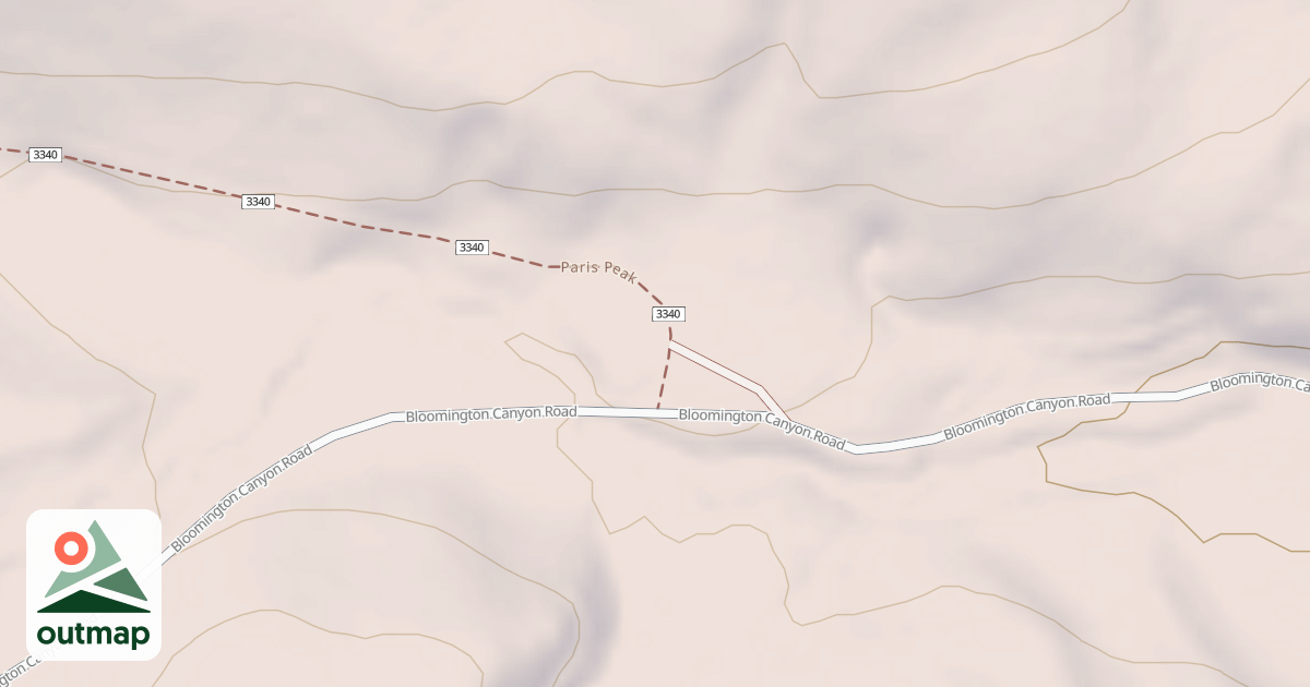 Map of PARIS PEAK
