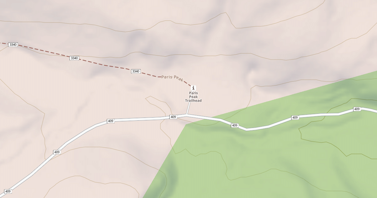Map preview of PARIS PEAK