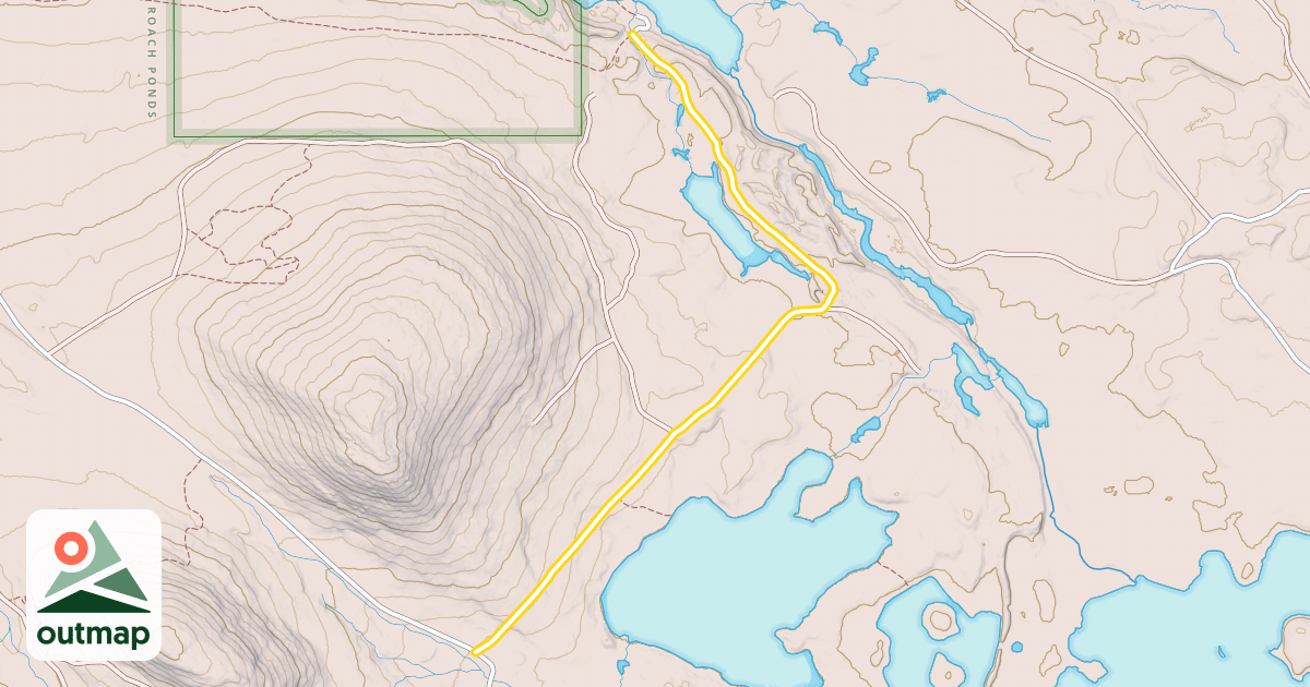 Map of Long Bog Road