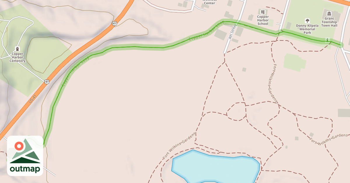 Map of Copper Harbor Loop