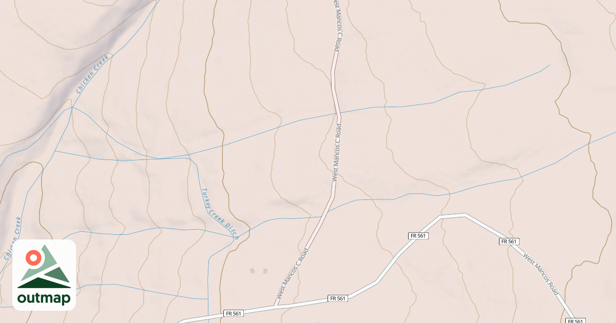 Map of WEST MANCOS C